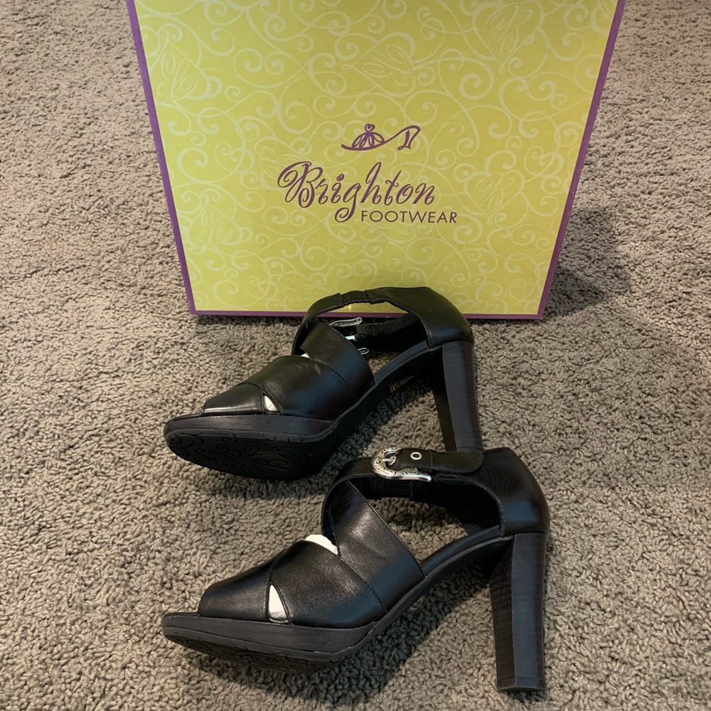 Brighton Black Heels NIB - Picture 2 of 6